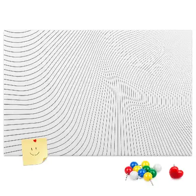 Tablă din plută cu linii abstracte