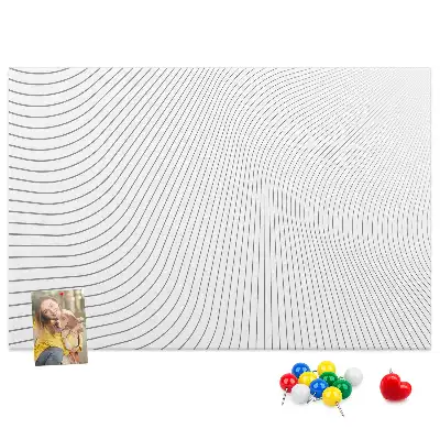 Tablă din plută cu linii abstracte