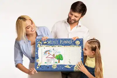 Panou din plută planificator săptămânal cosmic