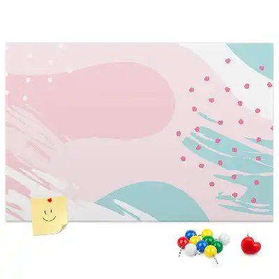 Panou din plută cu motiv abstract pastelat