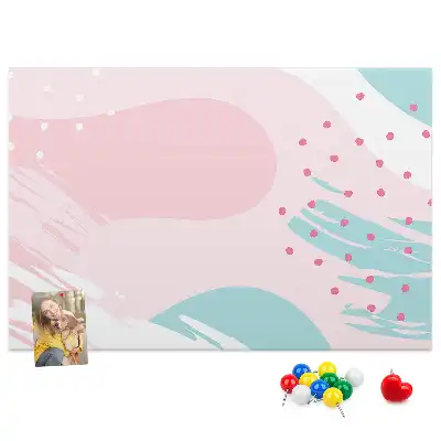 Panou din plută cu motiv abstract pastelat