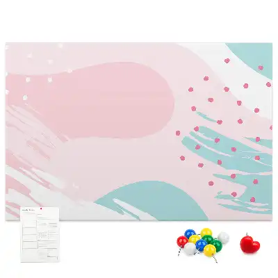 Panou din plută cu motiv abstract pastelat