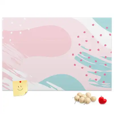Panou din plută cu motiv abstract pastelat