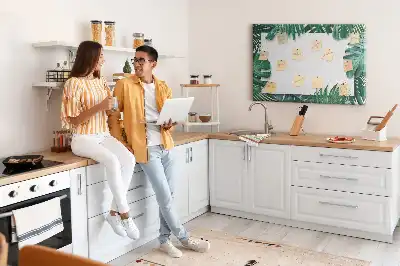 Tablă din plută cu imprimeu frunze verzi safari