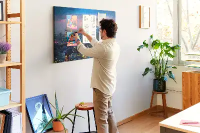 Tablou din plută Oraș noaptea