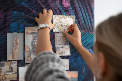 Panou din plută cu motiv flori exotice