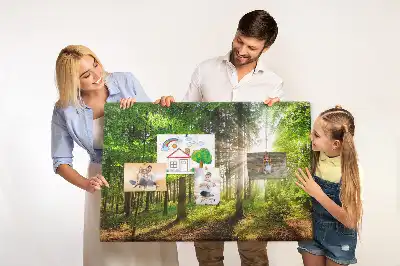 Tablou din plută Pădure la răsărit