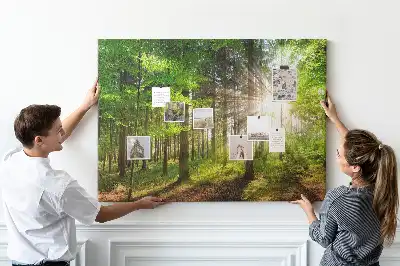 Tablou din plută Pădure la răsărit