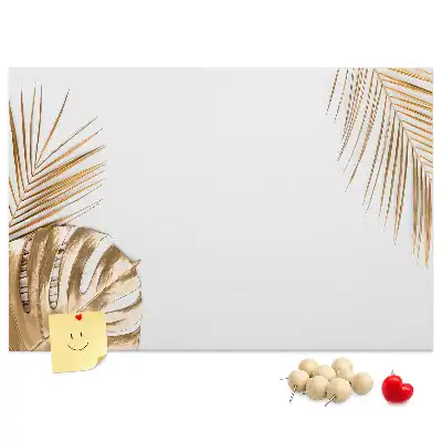 Panou din plută cu imprimeu botanic tropical și vegetație