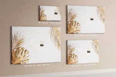 Panou din plută cu imprimeu botanic tropical și vegetație