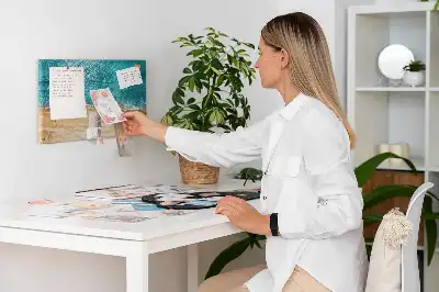 Tablou din plută mare cu plajă și oameni
