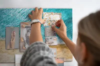 Tablou din plută mare cu plajă și oameni