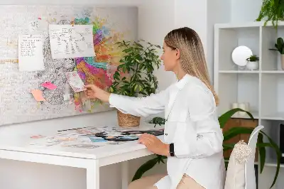 Tablou din plută cu grafică Minte creativă
