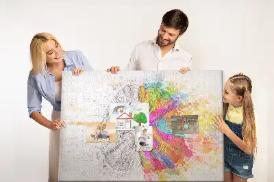 Tablou din plută cu grafică Minte creativă