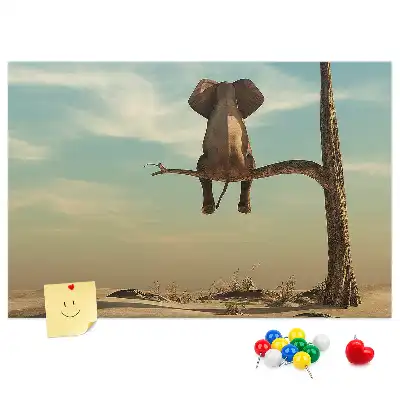 Tabla de pluta Elefant în copac