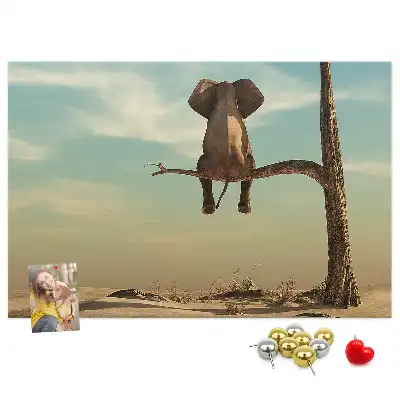Tabla de pluta Elefant în copac