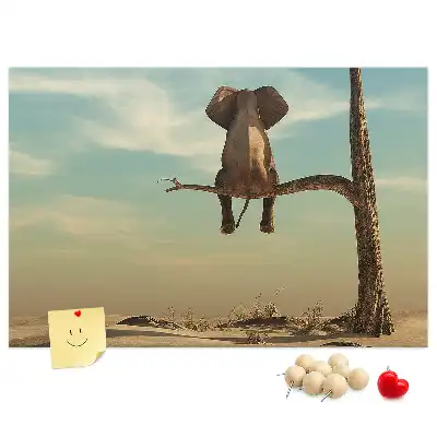 Tabla de pluta Elefant în copac