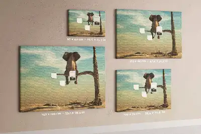Tabla de pluta Elefant în copac