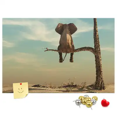 Tabla de pluta Elefant în copac