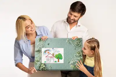 Panou din plută cu model Flori delicate