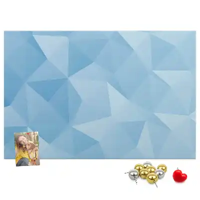 Tablă de plută cu model abstract triunghiuri geometrice