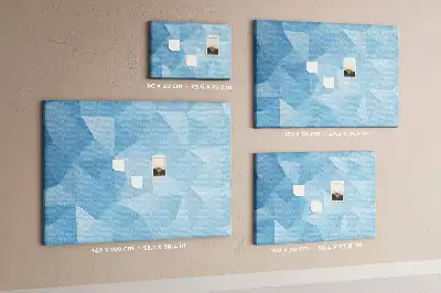 Tablă de plută cu model abstract triunghiuri geometrice