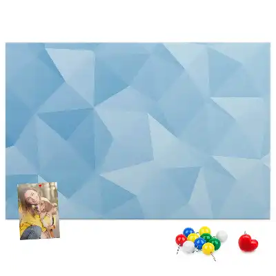 Tablă de plută cu model abstract triunghiuri geometrice