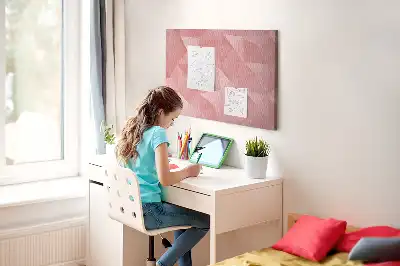 Panou din plută cu design mozaic din triunghiuri