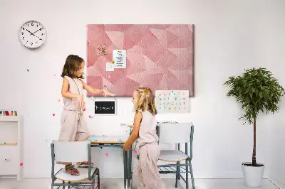 Panou din plută cu design mozaic din triunghiuri