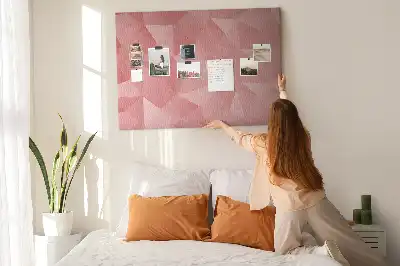 Panou din plută cu design mozaic din triunghiuri