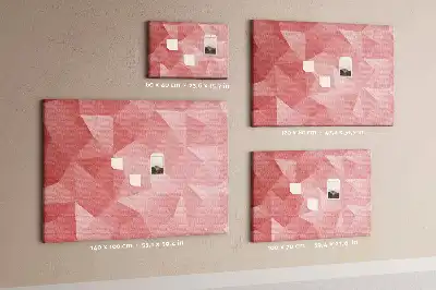 Panou din plută cu design mozaic din triunghiuri