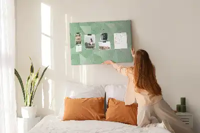 Tablă din plută cu model abstract triunghiular