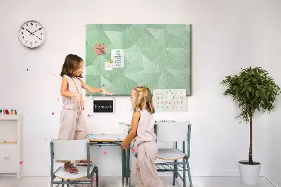 Tablă din plută cu model abstract triunghiular