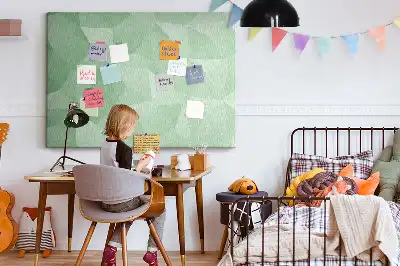 Tablă din plută cu model abstract triunghiular