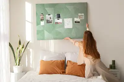 Tablă din plută cu model abstract triunghiular