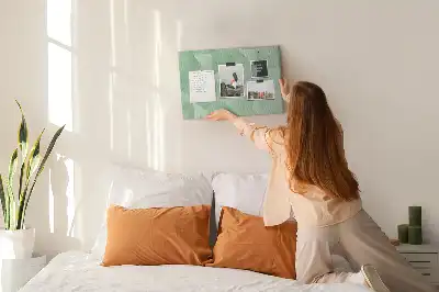 Tablă din plută cu model abstract triunghiular