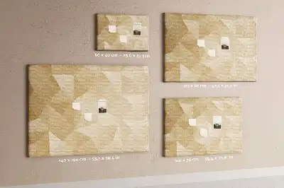 Panou din plută cu design geometric modern
