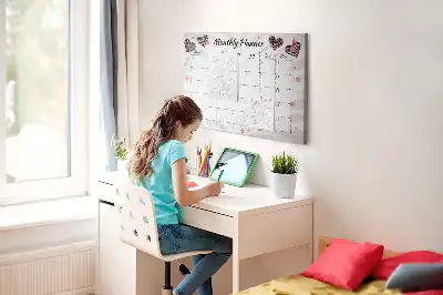 Panou din plută pentru planificator lunar cu design elegant