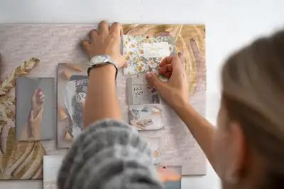 Panou din plută cu imprimeu frunze tropicale aurii