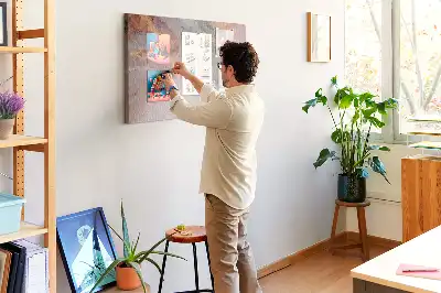Tablă de plută cu model elegant de marmură