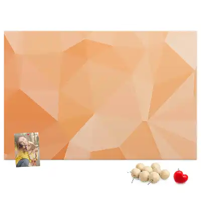 Panou din plută în formă de triunghiuri geometrice