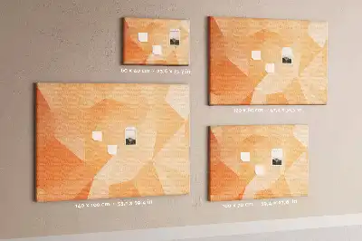 Panou din plută în formă de triunghiuri geometrice