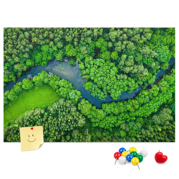 Tabla de pluta Râu în pădure