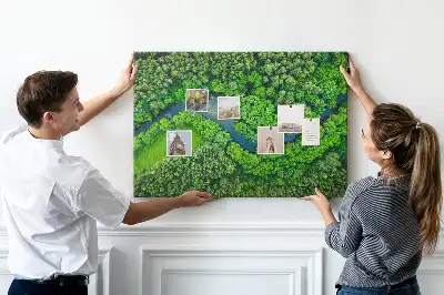 Tabla de pluta Râu în pădure