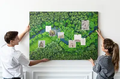 Tabla de pluta Râu în pădure