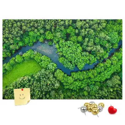 Tabla de pluta Râu în pădure