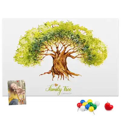 Panou din plută Arbore genealogic memoria generațiilor