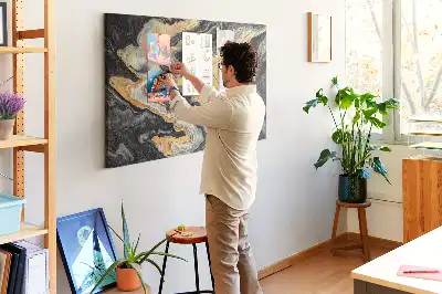 Tabla de pluta Structură de stâncă aurită