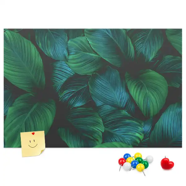 Tablă de plută cu design de frunze Natură