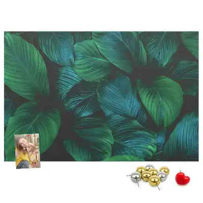 Tablă de plută cu design de frunze Natură